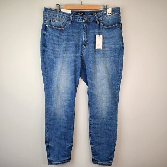 NWT Judy Blue Skinny Fit Jeans 20W Med Blue Mid Rise Stretch Denim Pants - Picture 10 of 10